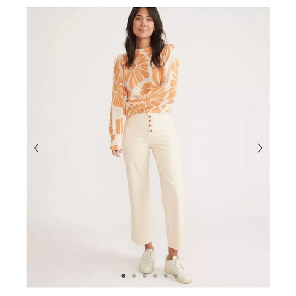 Marine Layer Cream Cropped Pants